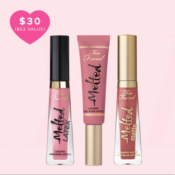 All (3) Full Size Too Faced Lips - Yes, 3 for $30 - Picture 2 of 8